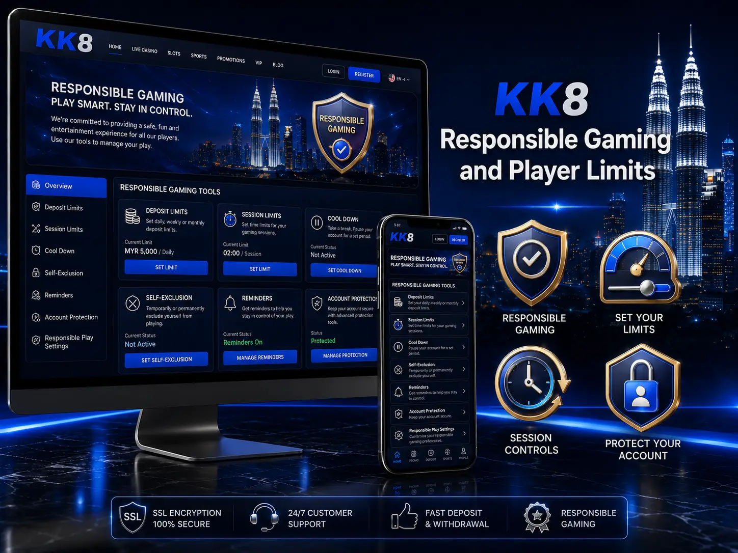 KK8 Responsible Gaming Tools and Player Limits