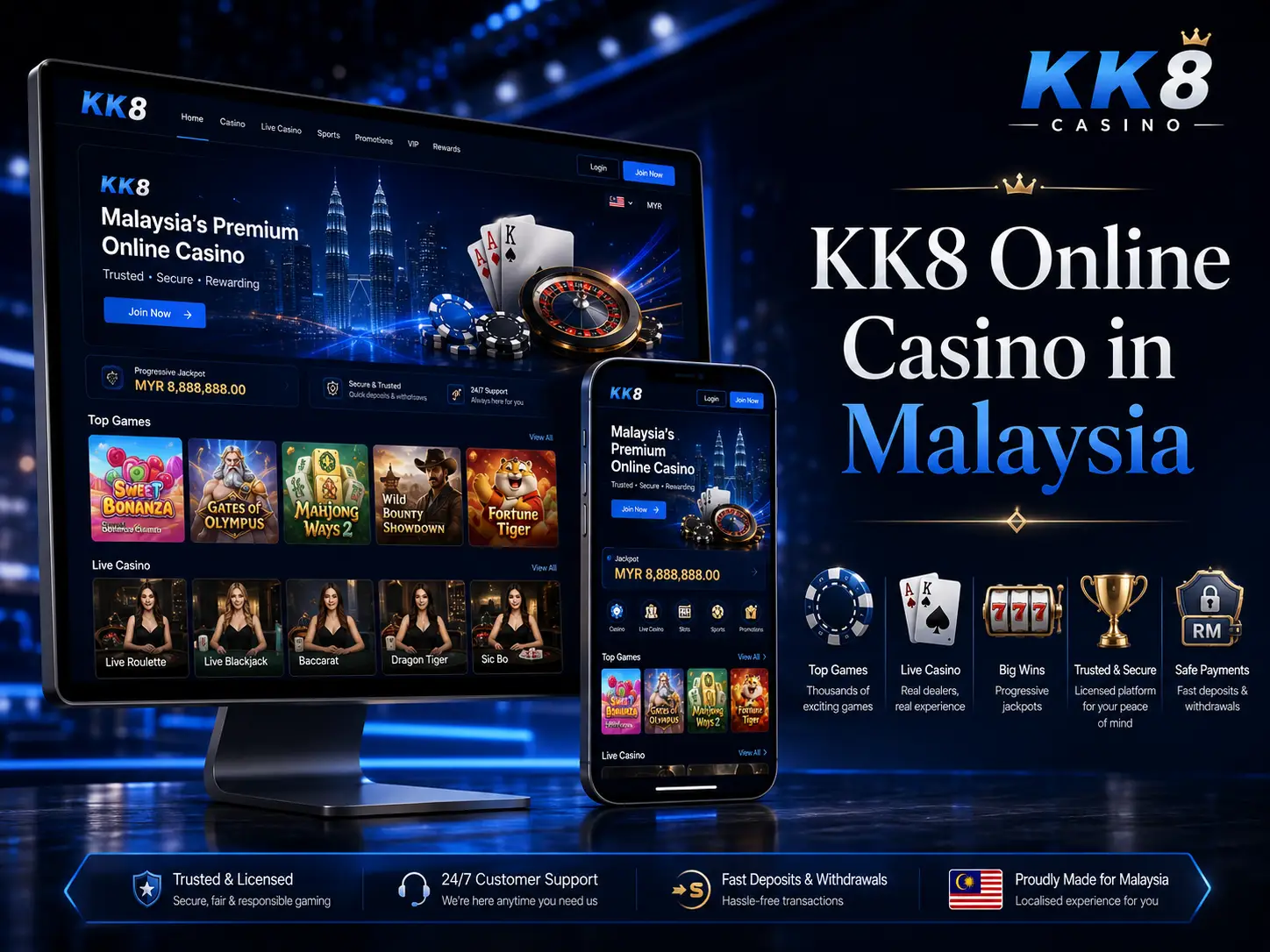 KK8 Casino Games and Betting