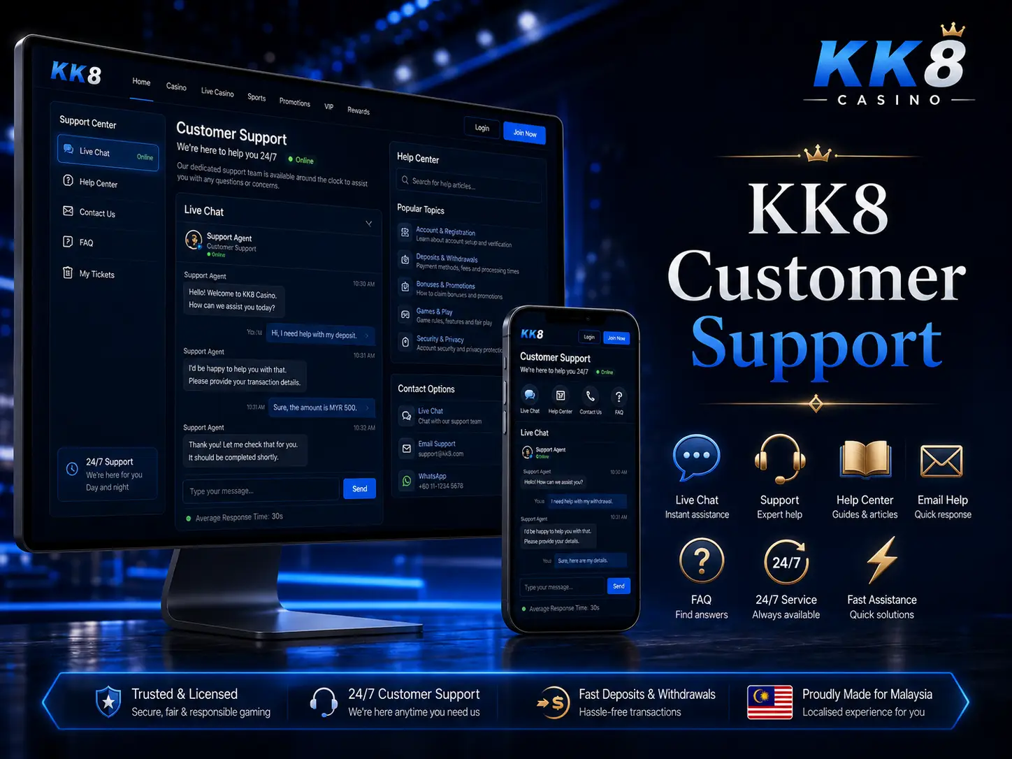 KK8 Customer Support