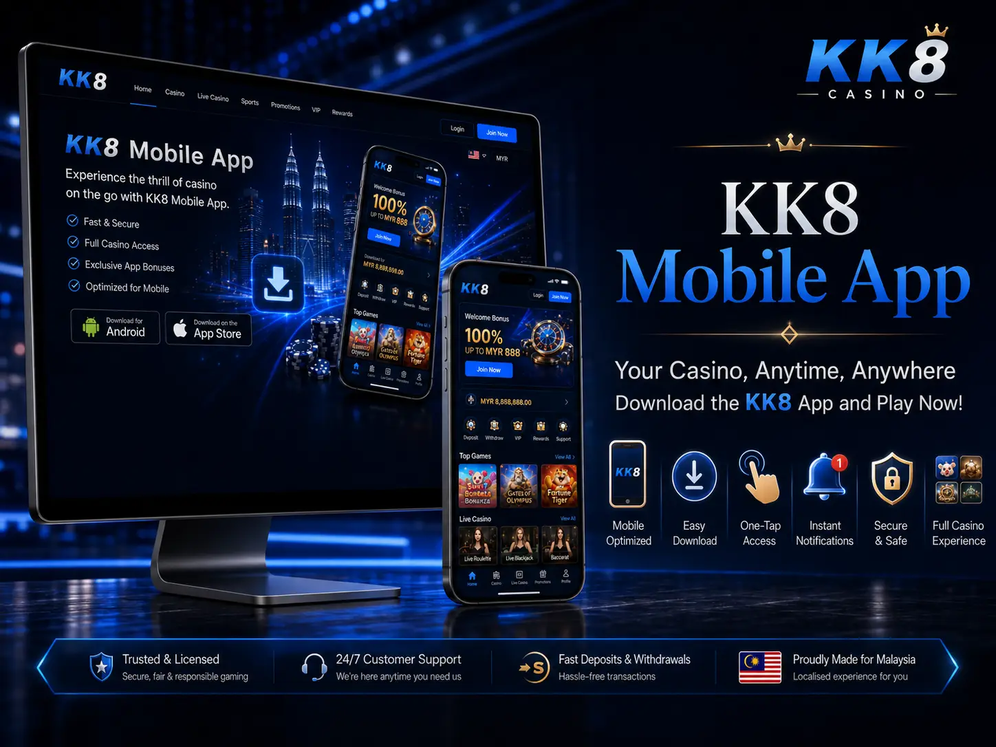 KK8 Mobile Platform Features in Malaysia