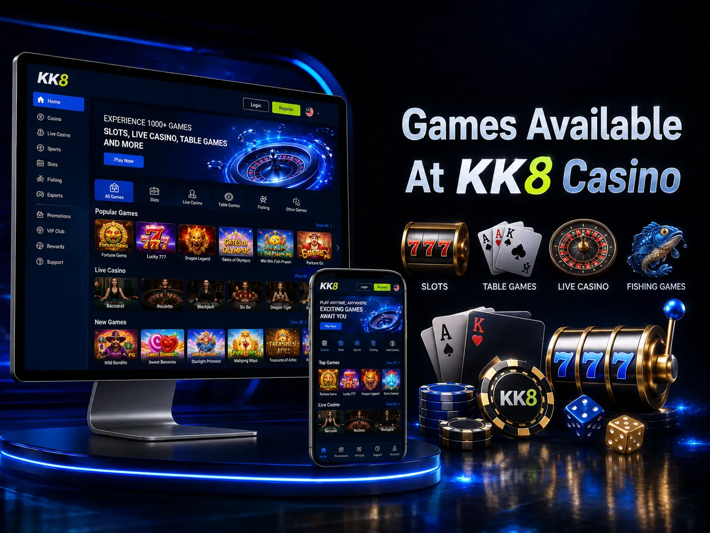 KK8 Casino Game Categories